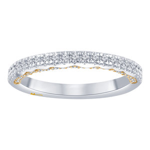 14K White and Yellow Gold 1/2 CTTW Signature anniversary band