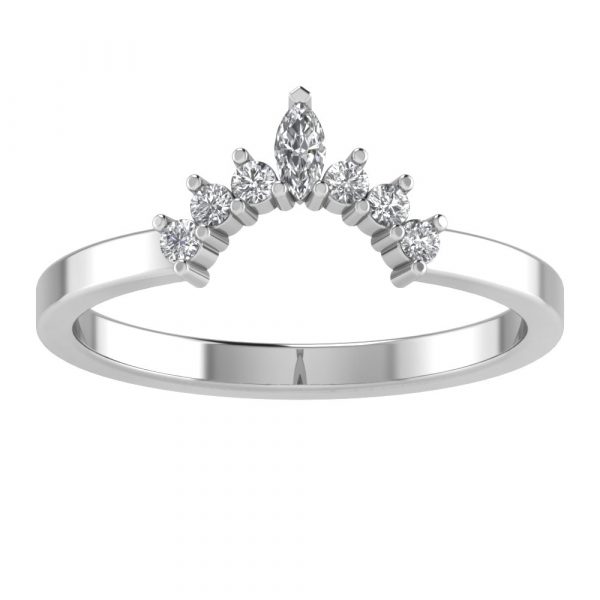 tiara 1/4CTTW 14K White Gold band