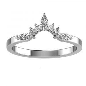 tiara 14K White Gold band